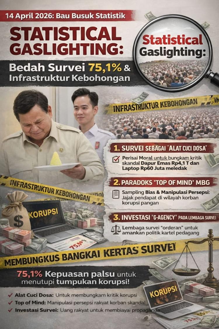 Statistical Gaslighting: Ketika Angka 75,1% Jadi Tameng Skandal Anggaran